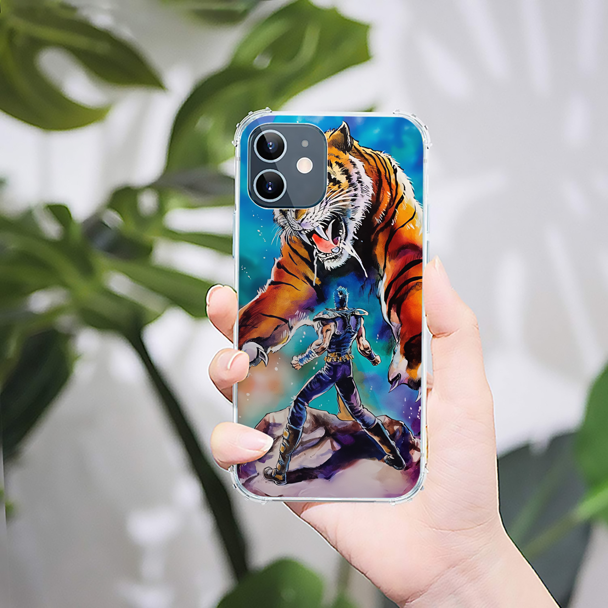 （画像用） 北斗の拳 Fist of the North Star 【iPhone 12シリーズ対応】透明スマホケース（クリアソフトケース）